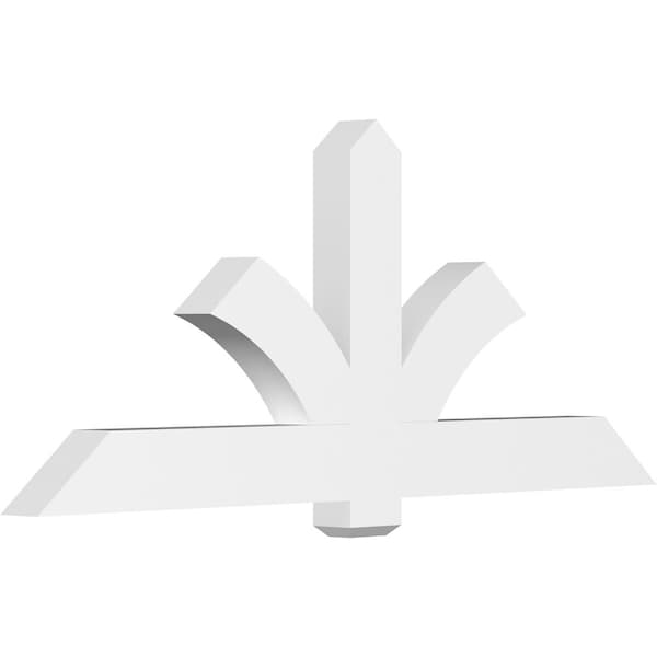 Ekena Millwork Redmond Architectural Grade PVC Gable Bracket, 72"W x 30"H x 4"D x 6"F, 10/12 Pitch GBP072X30X0406RED00 - main